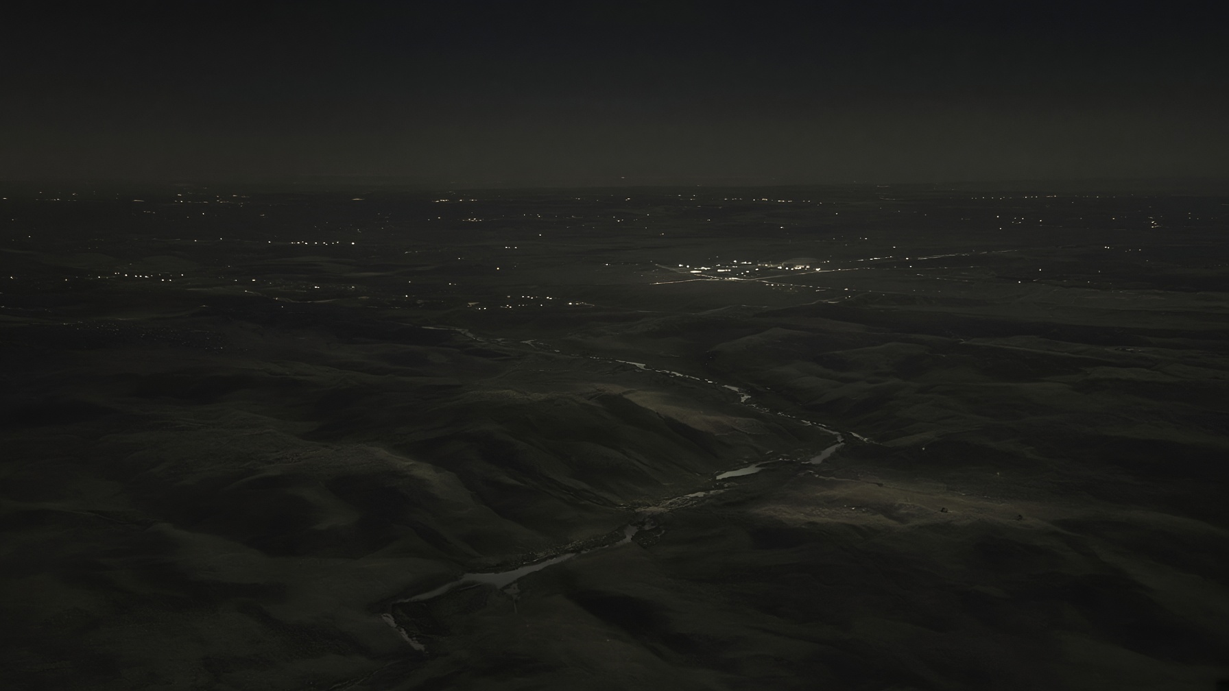 Night theater from altitude